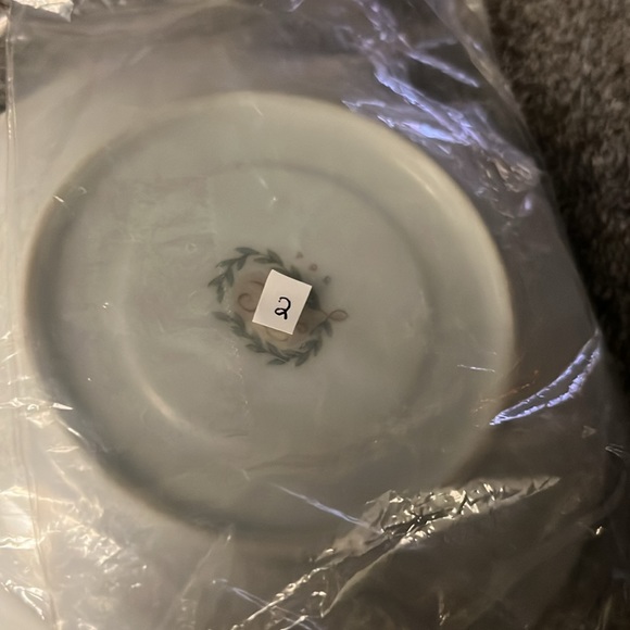 RC SAUCER VINTAGE 1950s PATTERN NORITAKE 564 VICTORIAN PINK ROSES AND LAUREL - Picture 11 of 11